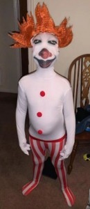 Create meme: Halloween costume, suit Pennywise