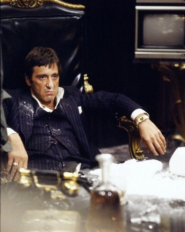 Create meme: Tony Montana powder ends, Scarface , al Pacino Scarface