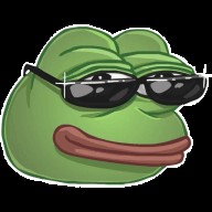 Создать мем: жабка пепе, лягушонок пепе крутой, ez жабка в очках