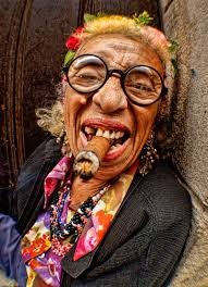 Create meme: Graciela, grandma with a cigar, grandma with no teeth