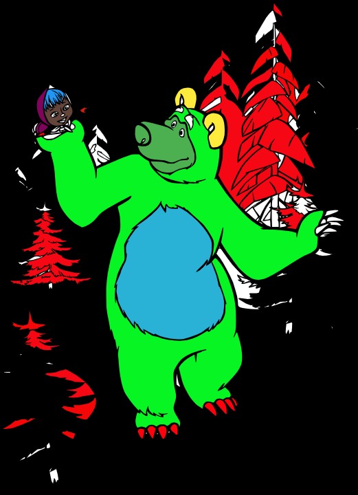 Create meme: the bear from Masha, bear coloring book for kids, bear 