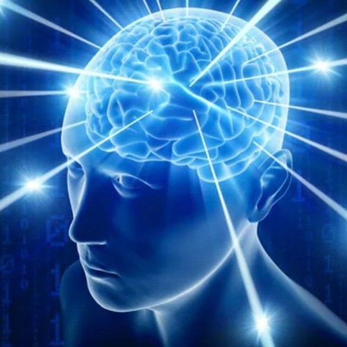 Create meme: the subconscious , meme glowing brain, brain meme