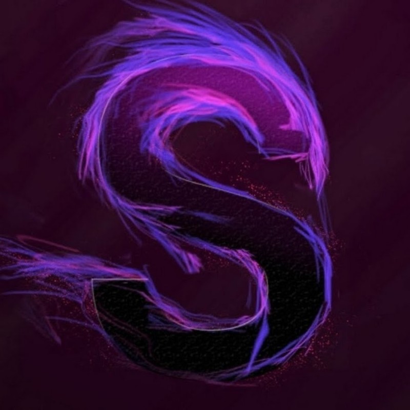 Create meme: purple letter s, cool letter s, beautiful purple avatar