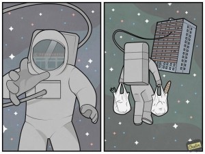 Create meme: figure astronaut, easy drawing of astronaut, coloring astronaut in space