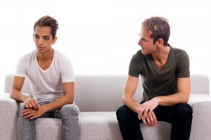 Create meme: a conversation between two men pictures, men talking, gay break up