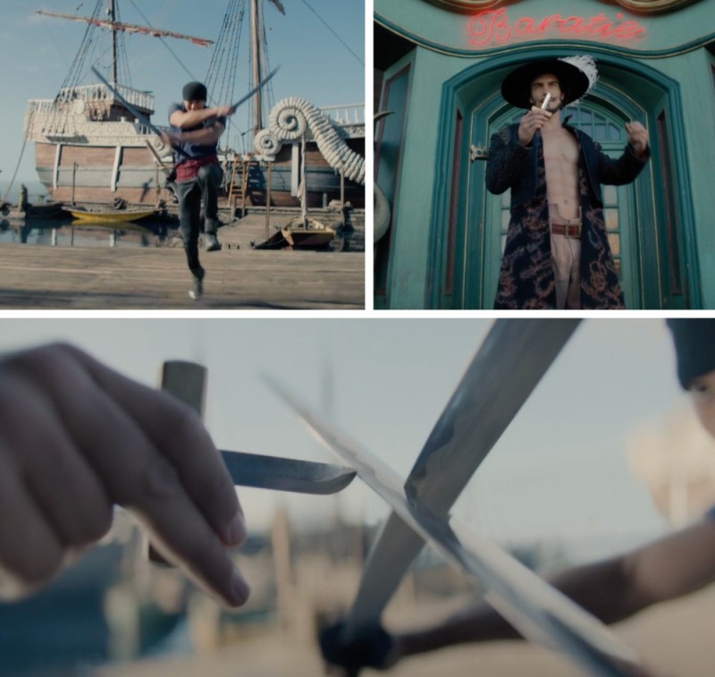 Создать мем: сериалы, one piece live action, mihawk