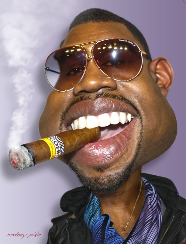 Create meme: Kanye West , a negro with a cigar, Alisher Usmanov 