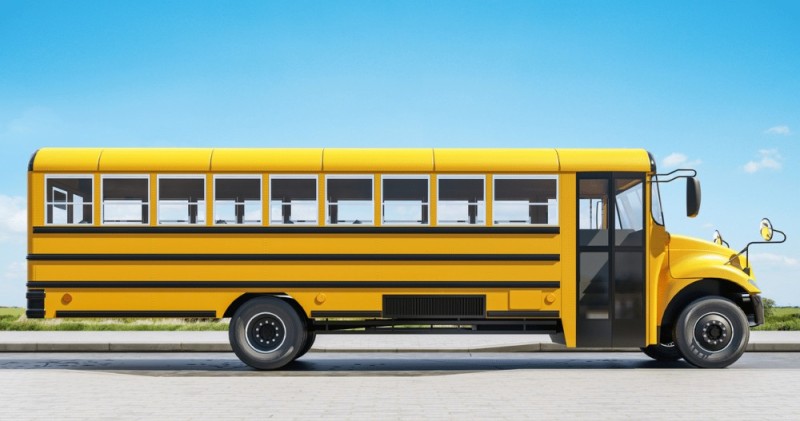 Создать мем: школьный автобус сбоку, американский школьный автобус, автобус