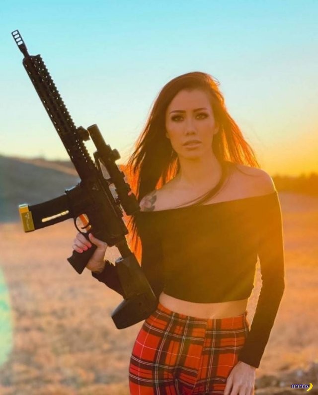 Create meme: woman , a beautiful woman, beautiful girls with guns