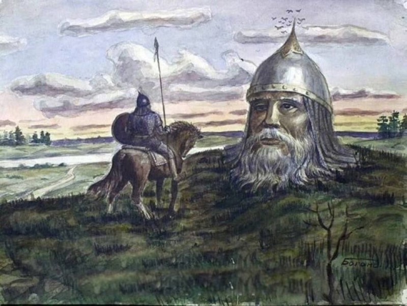 Create meme: Ilya Muromets painting, Ilya Muromets painting by Vasnetsov, vasnetsov bogatyrs Ilya Muromets