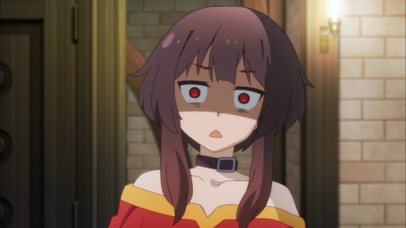 Create meme: konosuba megumi frames, konosuba crimson legend, konosova anime