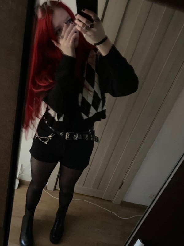 Create meme: girl , girls , goth clothes