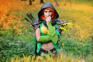 Создать мем: косплей, windranger, windrunner