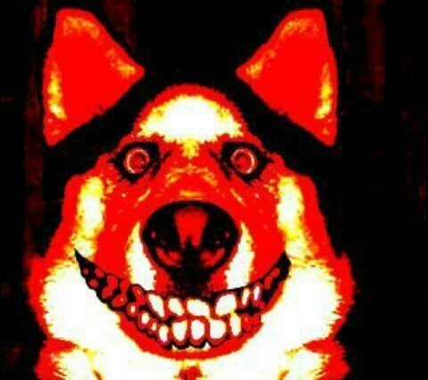 Create meme: smile dog if, smile dog, smile dog scary
