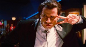 Создать мем: vincent vega, джон траволта криминальное чтиво, лэнс криминальное чтиво