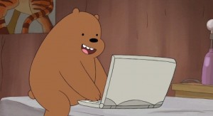 Создать мем: bare bears, мультфильм вся правда о медведях за компом, вся правда о медведях 1 сезон