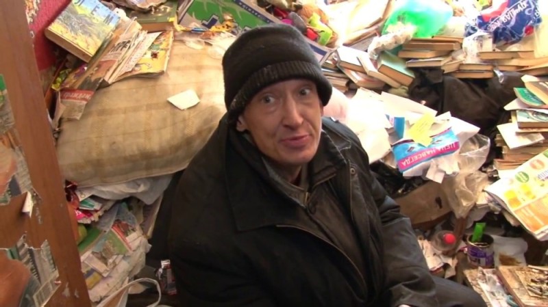 Create meme: homeless , plyushkin, the apartment is a dump