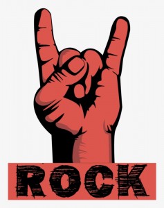 Create meme: rock gesture, rock