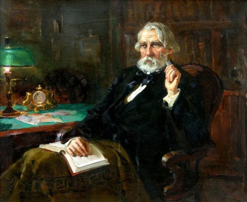 Create meme: portrait of repin turgenev ivan sergeevich, Turgenev's portrait, turgenev ivan sergeevich portrait