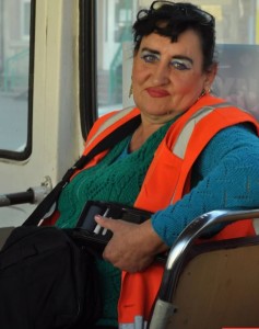 Создать мем: женщина водитель трамвая, девушки, кондуктор