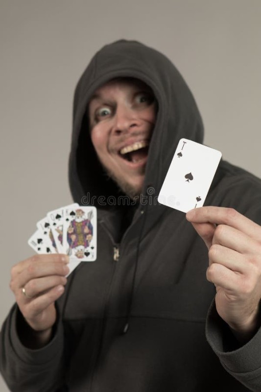 Create meme: a man holds playing cards, people , qr code