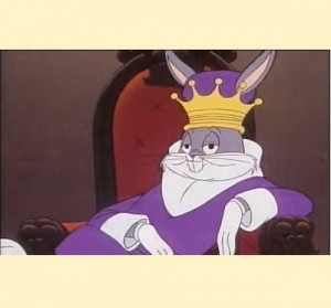 Create meme: memes with a crown, the king meme, bugs Bunny is the king of meme