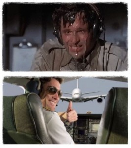 Создать мем: мемы, пилот в поту, мемы из фильма аэроплан с пилотом