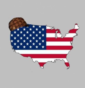 Create meme: america , scumbag , usa flag 
