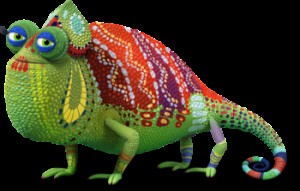 Create meme: madagascar, reptile, parterowy chameleon