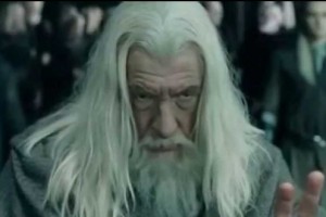 Create meme: Gandalf, Gandalf banishes Saruman the white, Gandalf in Rohan