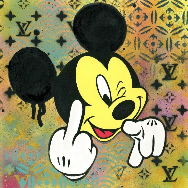 Create meme: Mickey mouse , mickey mouse graffiti, mickey mouse paint