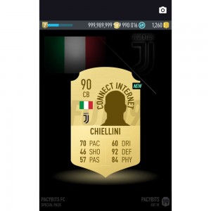 Create meme: card player FIFA template, pacybits Ronaldo in the pack, FIFA
