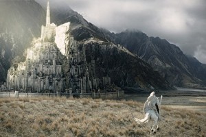 Create meme: the fortress of Minas Tirith, the Lord of the rings battle for Minas Tirith, Minas Tirith the Lord