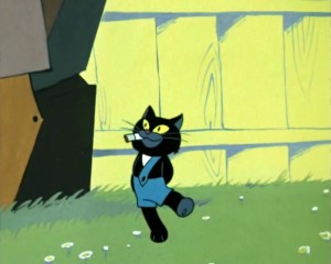 Создать мем: союзмультфильм черный кот, кот из ну погоди с сигаретой со шляпой, курящий кот ну погоди