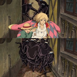 Create meme: Miyazaki's howl's moving castle, howl moving castle screenshots, moving castle anime