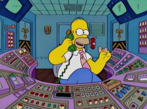 Create meme: Homer at the nuclear plant, Homer, the plant, Homer