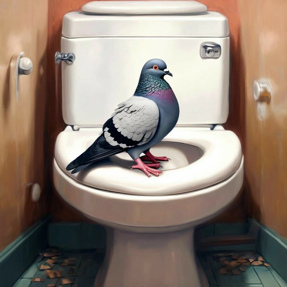 Create meme: dove , painting for the toilet, dove 