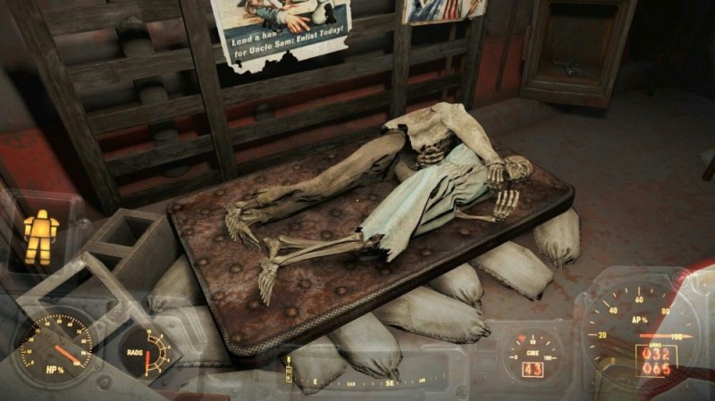 Создать мем: fallout 4 позолоченный кузнечик, скелеты fallout 4, ядер мир fallout 4