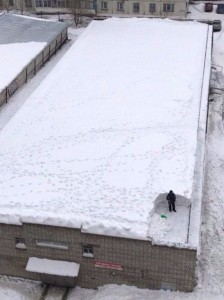 Create meme: the snow on the roof