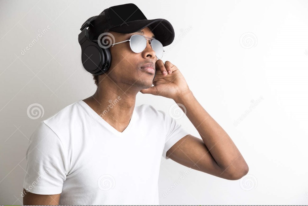 Guy With Headphones Staring Meme - lvandcola