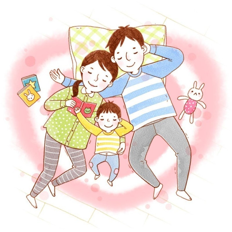 Создать мем: иллюстрация семья, счастливая семья иллюстрации, рисунок семьи