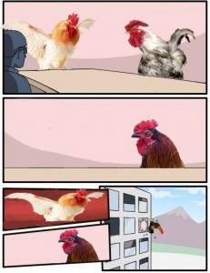 Создать мем: cluck cluck cluck мем, голова петуха png, rubber chicken