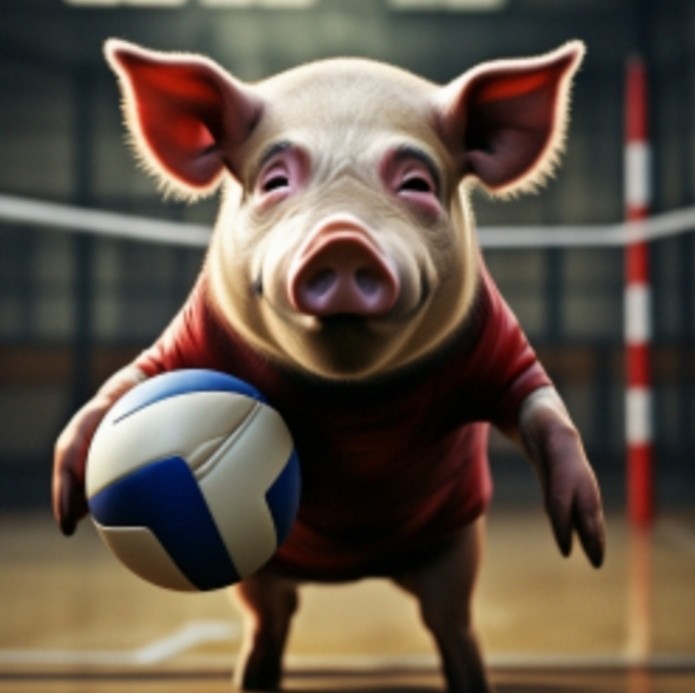 Create meme: pig football, pig , pig 