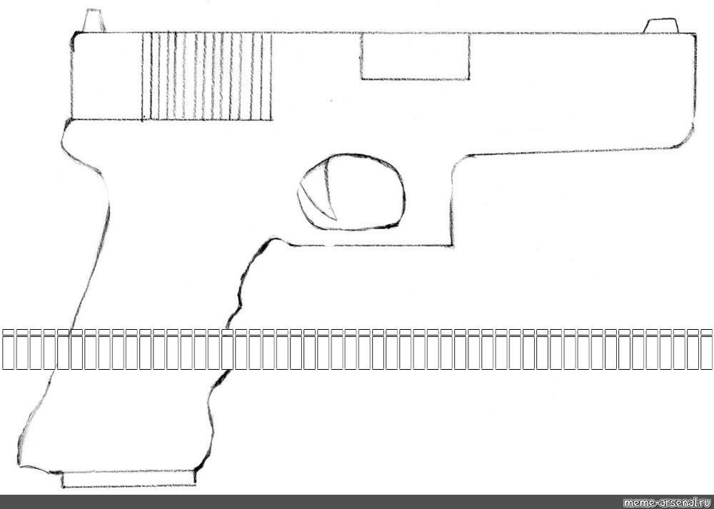 Чертеж glock 18 с размерами