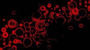 Create meme: red patterns on a black background, red patterns