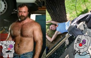Создать мем: адам руссо hairy bear daddy, bear gay, американский медведь гей