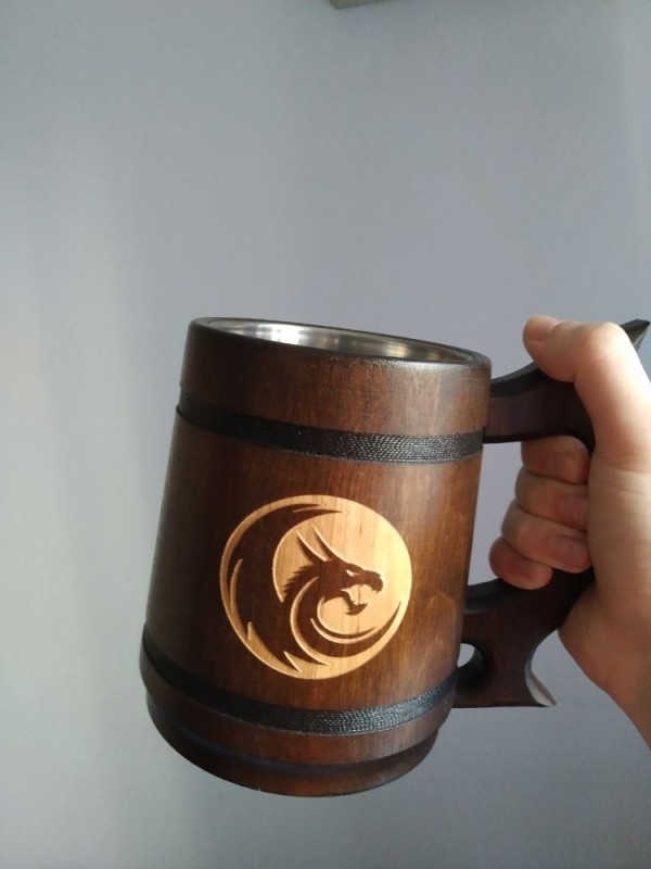 Create meme: beer mug, wooden beer mug, world of warcraft beer mug