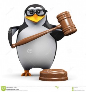Create meme: Judging penguin