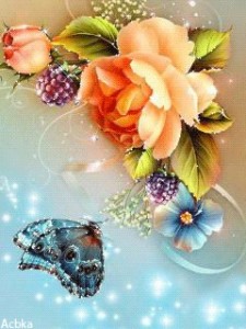 Create meme: flowers and butterflies, the flowers are beautiful