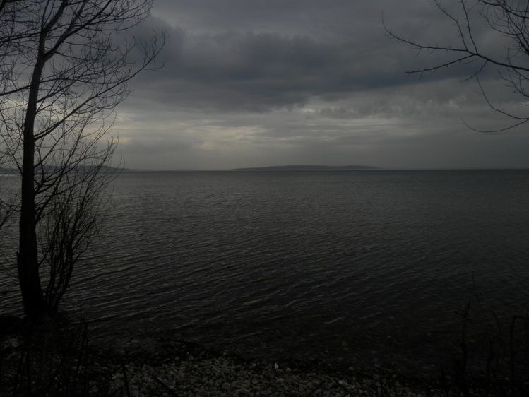 Create meme: darkness, nature , lake berchikul